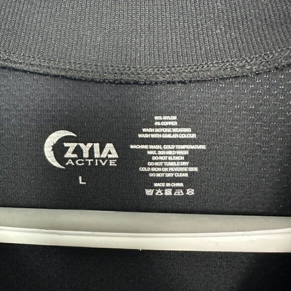 EUC - Zyia Active - Midnight Blue/Black Long Sleeve T - Size L - Picture 5 of 6